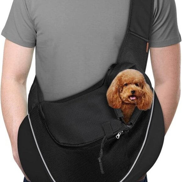 YUDODO Pet Dog Sling Carrier Breathable Mesh Travel Safe Sling Bag Carrier - Picture 1 of 9